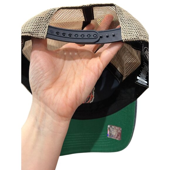 NWOT Chicago Bears Adjustable Navy/Beige Mesh Trucker Hat 47 Brand Clean Up Styl - Picture 2 of 2